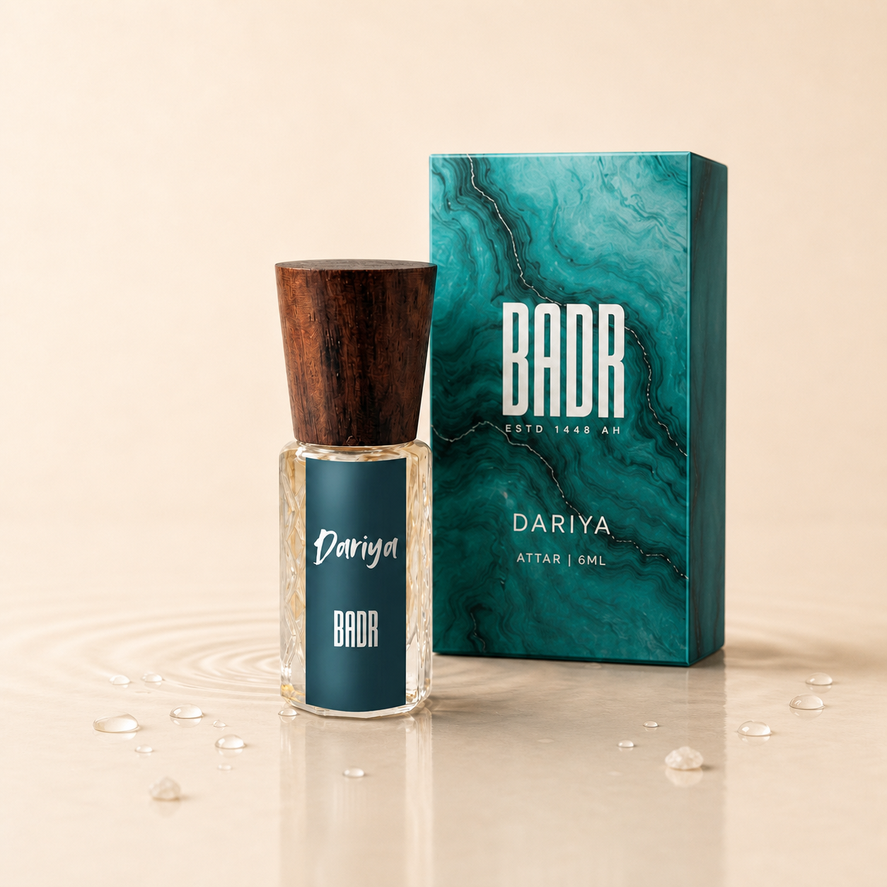 DARIYA attar with its box and ingredients